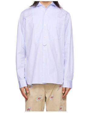 Junya Watanabe Graphic Print Shirt - Blue