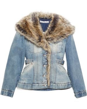 Acne Studios Sailor-Collar Denim Jacket - Blue