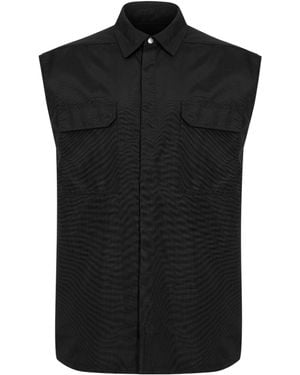Rick Owens Loose Sleeveless Shirt - Black