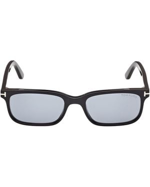 Tom Ford トムフォード アイウェア レクタングルフレーム サングラス - White