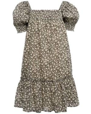 Tory Burch Floral Smocked Minidress - Multicolor