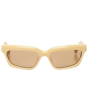 Jacquemus Rectangle Frame Sunglasses - Natural