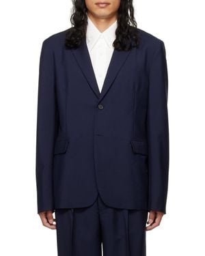 Acne Studios Single-Breasted Blazer - Blue