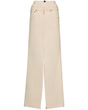 Maison Margiela Anonymity Of The Lining Denim Skirt - Natural