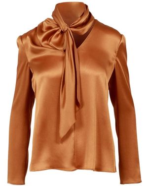 Alberta Ferretti Long-Sleeved Shirt - Brown