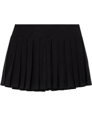 Norma Kamali Pleated Pickleball Skirt - Black