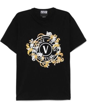 Versace Jeans Couture Couture Baroque Logo T-Shirt - Black
