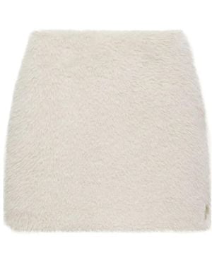 Moncler Logo Patch Mini Skirt - White