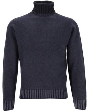 Al Duca d'Aosta Turtleneck Jumper - Blue