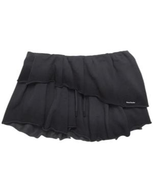 Acne Studios Fleece Mini Skirt - Black