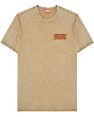 DIESEL Crew Neck T-Shirt - Natural
