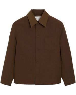 Ami Paris Long-Sleeve Casual Jacket - Brown