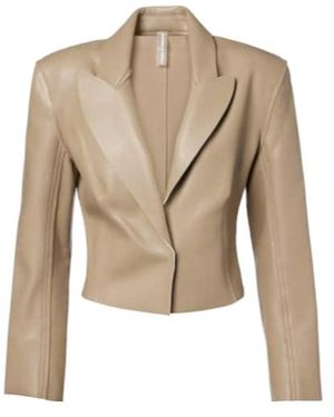 Norma Kamali Cropped Jacket - Natural