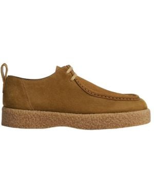 Bottega Veneta Torino Lace-Up Shoe - Brown