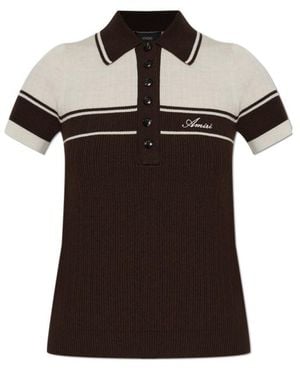 Amiri Short-Sleeved Polo Shirt - Black