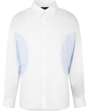 Simone Rocha Long-Sleeved Collar Shirt - White