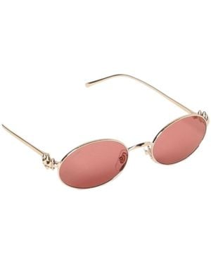 Cartier Oval Frame Sunglasses - Pink