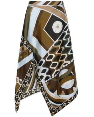 PUCCI Printed Silk Dress - White