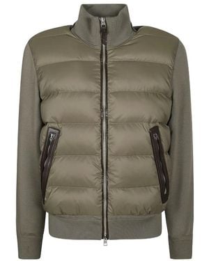 Tom Ford Padded Wool Jacket - Green