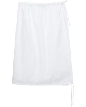 Prada Poplin Skirt - White