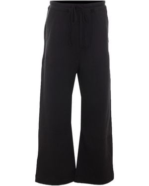 Thom Krom Wide-Leg Cargo Track Trousers - Black