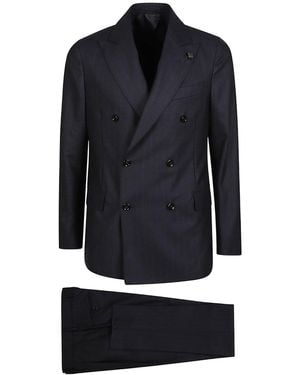 Lardini Two-Piece Double-Breasted Suit - Blue