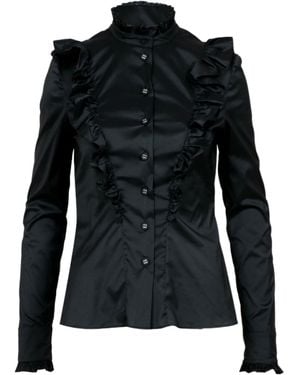 Philosophy Di Lorenzo Serafini Ruffled Shirt - Black