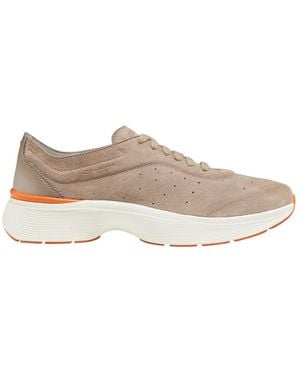 Santoni Round Toe Trainers - Brown