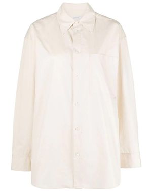 Lemaire Overlapping-Panelled Buttoned Shirt - White