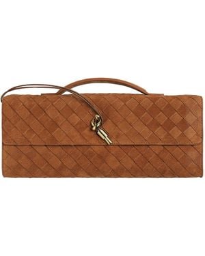 Bottega Veneta Andiamo Clutch - Brown