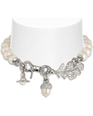 Vivienne Westwood Pearl Charm Necklace - White