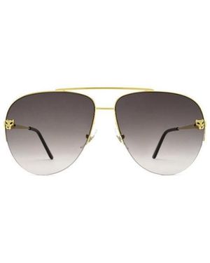 Cartier Aviator Frame Sunglasses - Metallic