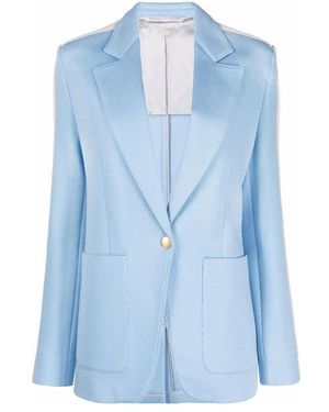 Palm Angels Stripe Detail Tailored Blazer - Blue
