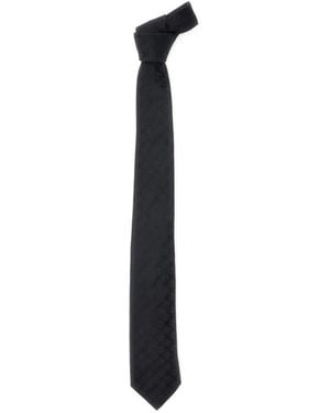 Giorgio Armani Logo-Jacquard Tie - Blue
