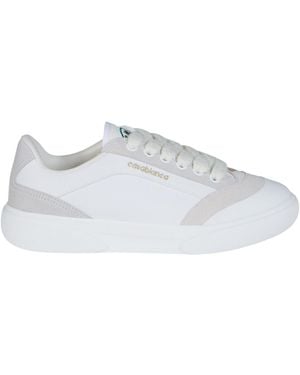 CASABLANCA Textured Lace Low-Top Trainers - White