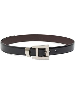 Versace Glossed Leather Belt - White