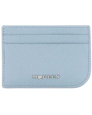 McQueen Sling Logo Plaque Card Holder - Blue