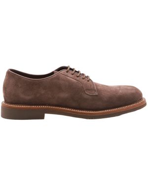 Brunello Cucinelli Lace-Up Flat Shoes - Brown