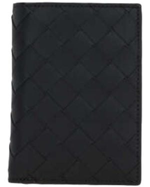 Bottega Veneta Logo Wallet - Black