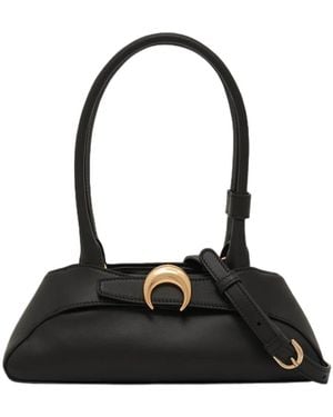 Marine Serre Double-Handle Shoulder Bag - Black