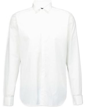 Corneliani Long-Sleeve Poplin Shirt - White