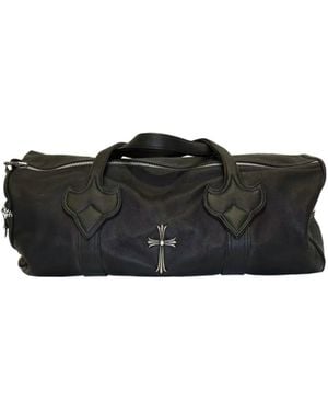 Chrome Hearts Double Zipper Travel Bag - Black