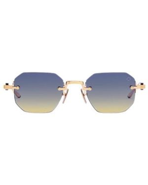 Akoni Juno Geometric Sunglasses - Blue