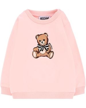 Moschino Sweatshirt With Teddy Bear - Pink