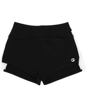 Coperni Logo-Embroidered Shorts - Black