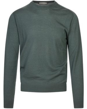 Canali Long-Sleeve Knit Top - Green