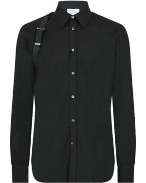McQueen Long-Sleeved Shirt - Black