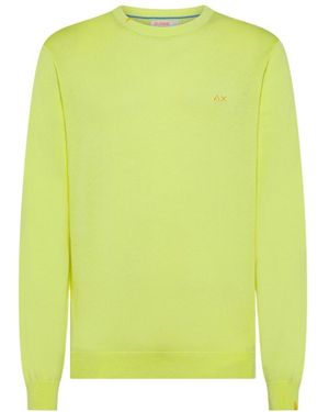 Sun 68 Sweater Basic L/S Lemon - Green
