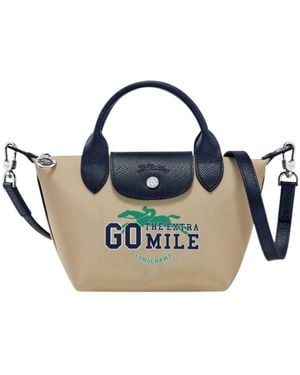 Longchamp Le Pliage Team Top Handle Tote Bag - Blue