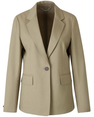 Peserico Single-Button Flap-Pocket Blazer - Green